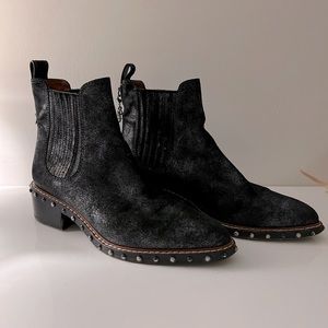 COPY - Coach distressed leather western gore booties